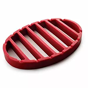 Norpro NOR-405 Red Oval Silicone Roast Rack