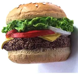 Fast Food Meat Cheat Hamburge Burger Resin 3d Fridge Magnet