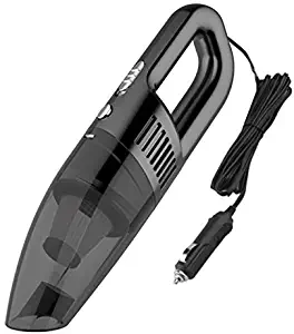 Spmou Car Vacuum Cleaner 120W - DC 12V Wet Dry Portable Handheld Auto Hand Vacuum Cleaner with 16.5FT/5M Power Cord, Black