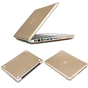 MacBook Pro 13.3" Case,IC ICLOVER Metallic Champagne Gold Macbook Rubber Hard Skin Case Cover For MacBook Pro 13.3" A1278