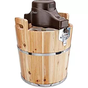 Oster 4-Quart Wood Bucket Ice Cream Maker
