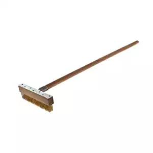 Browne (100B) 36" Wood Handled Oven Brush w/ Scraper