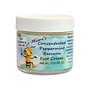 Mimi's Concentrated Peppermint Beeswax Foot Cream, 2 OZ jar