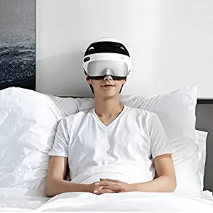 Breo iDream5 Head and Eye Massager, 2-in-1 Rechargeable Electric Helmet Massager with Heat, Air Compression, APP Control Neck Massager for Stress Relief and Better Sleep