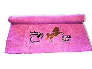 The Vogue Yogi Funny Microfiber Yoga Gym Towel Namaste Bitches