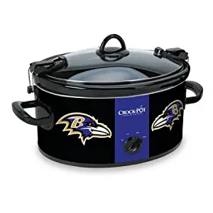 Crock-Pot SCCPNFL600-BR Baltimore Ravens Cook & Carry Slow Cooker, Purple