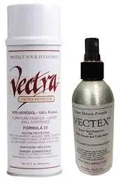 1-12 oz. can of Vectra 22 Furniture Fabric Carpet and Wall Covering Protector and 1-7oz. Vectex Ultimate Spot Remover