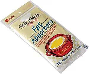 Fat Absorbers Sheets - 10 Pieces Food Grease and Oil Absorbing Blotter Paper for Kitchen Cooking | Quickly Absorb and Removes Greasy Fats on Soups, Fried Meals, Bacon, and Pizza,9 Pack