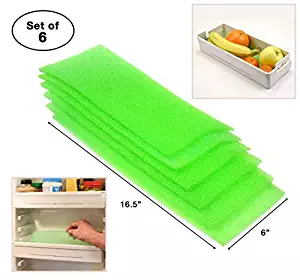 Dualplex Fruit & Veggie Life Extender Liner for Fridge Refrigerator Drawers (4 Pack) – Extends The Life of Your Produce & Prevents Spoilage, 24 X 6 Inches