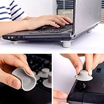 VNDEFUL 4PCS Portable Laptop Cooling Pad Anti-slip Mat, Laptop Cooling Air Base Support.