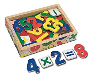Melissa & Doug Number Magnets (37 Wooden Number Magnets in a Box, Great Gift for Girls and Boys - Best for 2, 3, 4, and 5 Year Olds