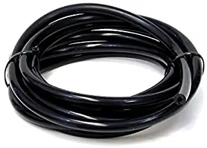 HPS HTSVH35-BLKx5 Black 5' Length High Temperature Silicone Vacuum Tubing Hose (60 psi Maxium Pressure, 3.5mm ID)
