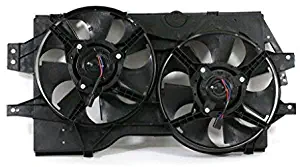 Dual Radiator and Condenser Fan Assembly - Pacific Best Inc For/Fit CH3115107 96-00 Dodge Caravan Voyager Town & Country