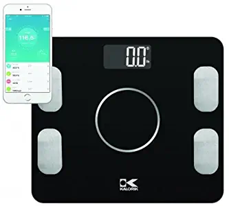 Kalorik Black Electronic Analysis Bluetooth Body Fat Scale