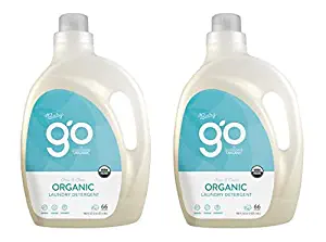 GO by GreenShield Organic, 100 oz. Baby Laundry Detergent- Free & Clear (Pack of 2)