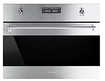 Smeg SU45MCX1 Classic Built-in Speed Oven with 1000W Microwave and 10 Cooking Modes, Stainless Steel