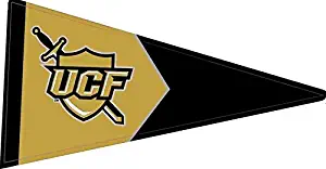 10 Inch UCF Logo Pennant Decal Flag Knights University of Central Florida Removable Wall Sticker Art NCAA Home Room Decor 10 by 5 Inches