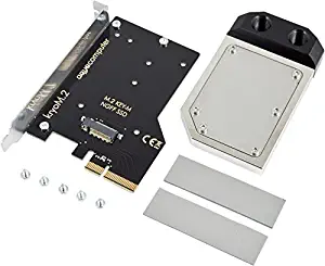 Aquacomputer KryoM.2 PCIe 3.0 x4 Adapter for M.2 NGFF PCIe SSD, M-Key with Nickel-plated Waterblock