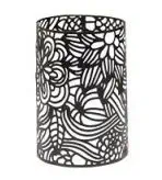 Scentsy Frosted Shade Warmer with Marker Art Shadow Insert