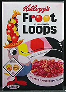 Fruit Loops Cereal Box Refrigerator Magnet.