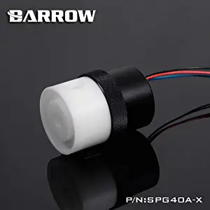 Barrow Pump for watercooling 18W PWM (Full Cover)- Plexi Pump top with Black Pump Housing