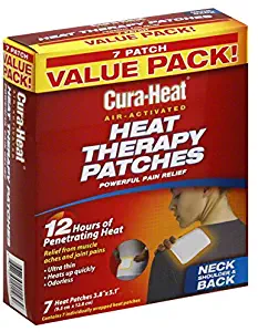 Cura-Heat Heat Therapy Patches, Air Activated, Neck Shoulder & Back, Value Pack 7 heat patches