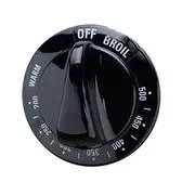 ERWB03K10048  - Hotpoint Aftermarket Replacement Oven Stove Range Thermostat Knob (Black)