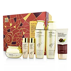 Farm Stay Visible Difference Snail Skincare Set: Toner 150ml + Emulsion 150ml + Cream 50ml + BB Cream 50g..... 6pcs