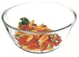 Simax Glassware 3.6 Quart Glass Mixing Bowl | Heat, Cold, and Shock Resistant Borosilicate Glass, Dishwasher and Microwave Safe, Made in Europe