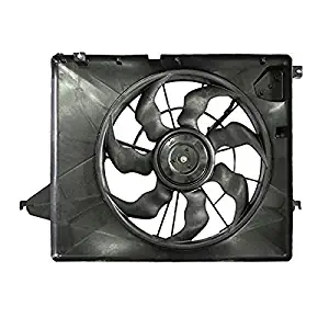 Engine Cooling Fan Assembly - Cooling Direct For/Fit HY3115143 13-18 Hyundai Santa Fe 14-15 Kia Sorento 3.3L
