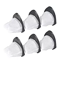 DVC Products Replacement for Shark Dust Cup Filter Pack | Filter # XSB726N | for use with SV780, SV75, SV75Z, SV66, Other Shark Hand Vacs Pack of 6