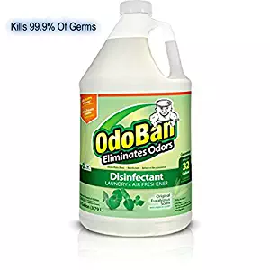 OdoBan Multipurpose Cleaner Concentrate, 1 Gal, Original Eucalyptus Scent - Odor Eliminator, Disinfectant, Flood Fire Water Damage Restoration