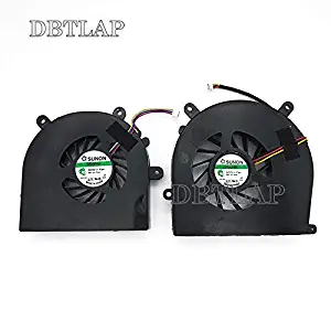 DBTLAP CPU + GPU Fan Compatible for Clevo Sager NP8150 NP8130 NP8170 NP9150 P150EM P150HM P170HM P170EM P150SM P170SM 6-23-AX510-012 6-31-X720S-101 BS6005HS-U0D&BS6005MS-U94