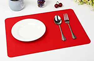 Windspeed Silicone Pastry Mat Oven Baking Mat for Sheet Pans Cooling Rack (Red)