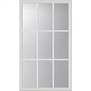 ODL Clear Low-E Door Glass - 9 Light External Grille - 24" x 38" Frame Kit