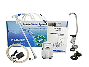 FloJet BW5000 Bottled Water System PLUS Chrome Long Reach FAUCET KIT