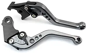 Pair Clutch Brake Levers Shorty levers Motorcycle OEM Set Gray Fit for KAWASAKI NINJA 250R 2008-2012 (F-25/K-25)