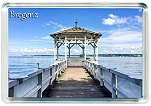 J242 Bregenz Jumbo Refrigerator Magnet Austria Travel Fridge Magnet