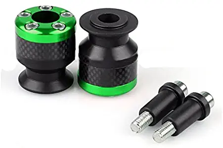 Green Motorcycle CNC Swingarm Spools stand screws Slider para moto motocicleta 10MM For Kawasaki ZX6R ZX10R NINJA 250 ZX12R ZX14R Z1000