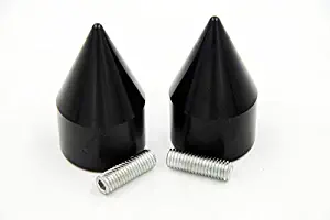 Spike Bar Ends For Kawasaki Ninja 250 500 Zx600 Zx6 636 Zzr600 Zx6R Zx6Rr Black