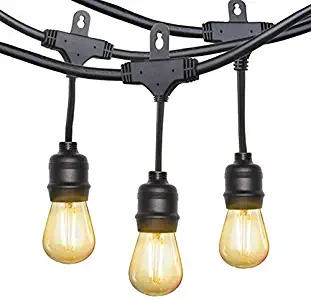 TaoTronics TT-SL014 LED String Lights, 25ft Commercial Grade Outdoor Pa, Warm White