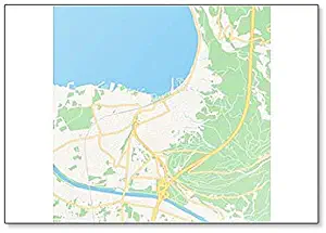 Bregenz, Austria Map Illustration Classic Fridge Magnet