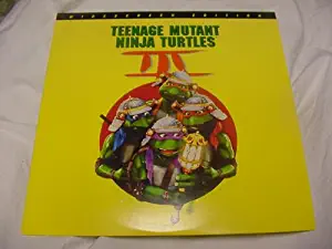 Laserdisc Teenage Mutant Ninja Turtles III with Paige Turco, Elias Koteas, Vivian Wu, Sab Shimono, Stuart Wilson Rated PG.