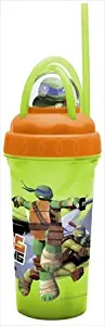 Zak Design Nickelodeon Teenage Mutant Ninja Turtles 10 Ounce Loop Straw Travel Cup