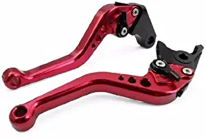 Niree Short Brake Clutch Levers for Kawasaki NINJA 250R 2008-2012 NINJA 300R 2013-2016 Red