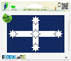 Eureka Flag Car Sticker Indoor Outdoor 5" x 3"