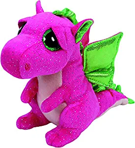 Ty Darla Dragon Plush, Pink, Medium