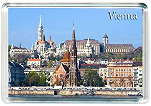 J197 Vienna Jumbo Refrigerator Magnet Austria Travel Fridge Magnet