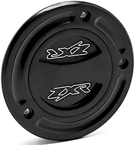 Krator Black Keyless Gas Cap Twist Off Fuel Tank Cap Logo For Kawasaki Ninja ZX-9R 2000-2003