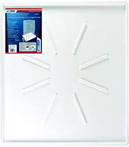 Camco Front-Load Washing Machine Drain Pan, Protects Your Floor from Washing Machine Leaks, OD 30.5" x 34.5" x 1.64" (20786)